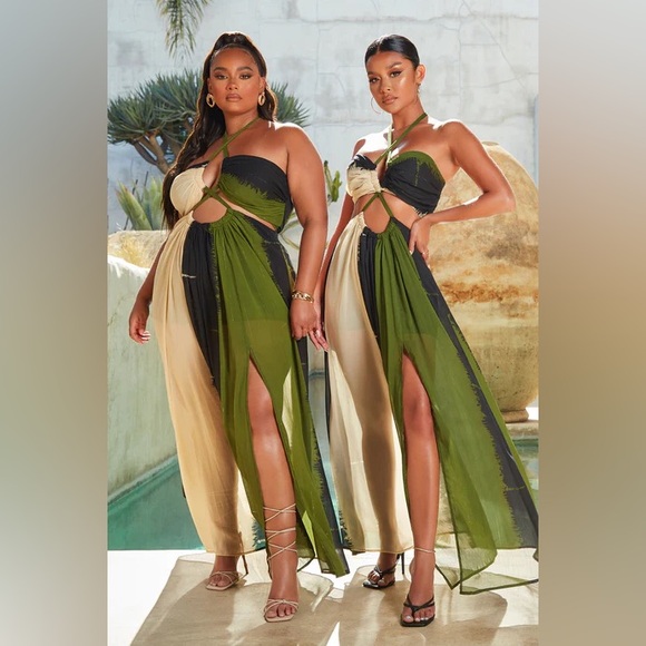 Gypsy Love Maxi Dress - Olive/combo - Picture 7 of 7